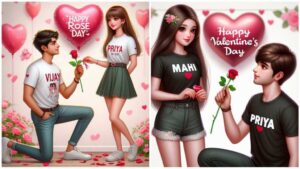 Valentine's Day special AI image with Bing